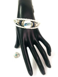 NFL Fashion Snap Seattle Seahawks Logo White Leather Bracelet  With 2 Charms For Football Fans