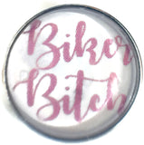 Pink Biker B*tch Harley Davidson Motorcycle Mama Cool 18MM - 20MM Fashion Snap Jewelry Charm