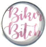 Pink Biker B*tch Harley Davidson Motorcycle Mama Cool 18MM - 20MM Fashion Snap Jewelry Charm