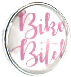 Pink Biker B*tch Harley Davidson Motorcycle Mama Cool 18MM - 20MM Fashion Snap Jewelry Charm