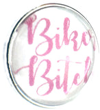 Pink Biker B*tch Harley Davidson Motorcycle Mama Cool 18MM - 20MM Fashion Snap Jewelry Charm