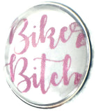 Pink Biker B*tch Harley Davidson Motorcycle Mama Cool 18MM - 20MM Fashion Snap Jewelry Charm