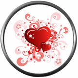 Cool Happy Valentines Day Heart Swirl Art Celebrate Holiday 18MM - 20MM Snap Jewelry Charm