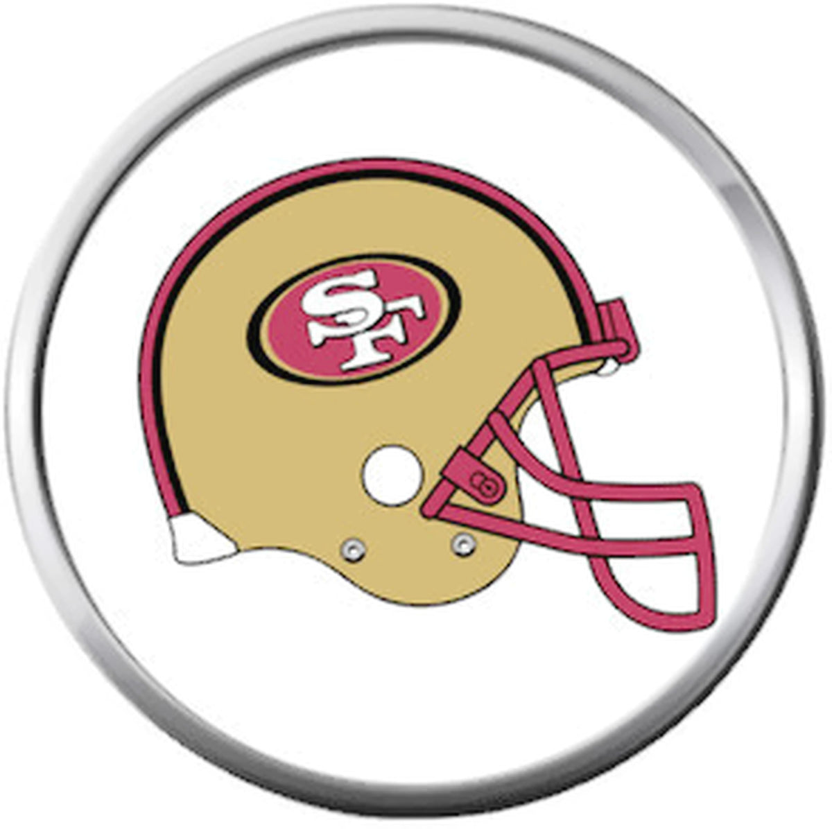 San Francisco 49ers NFL Logo Football Helmet Fan Team Spirit 18MM