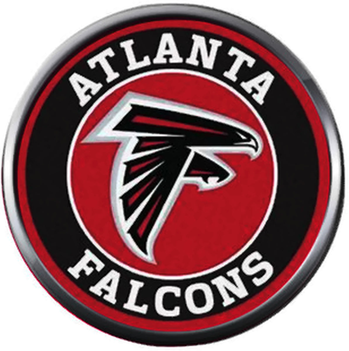 Atlanta Falcons Patch, NFL Sports Team Logo, Size: 3.7 x 3.5 inches