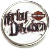 Biker Chick Motorcycle Mama Harley Davidson  18MM - 20MM Snap Charm