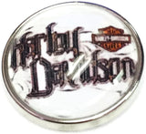 Biker Chick Motorcycle Mama Harley Davidson  18MM - 20MM Snap Charm