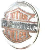 Bar and Shield Harley Davidson  18MM - 20MM Snap Charm