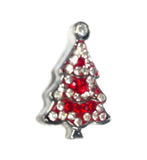 Christmas Holiday Red Christmas Tree Large 18MM - 20MM Snap Charm for Snap Jewelry