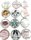 20 Different Holiday Snap Charms 18MM - 20MM Snap Charm for Snap Jewelry