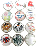 20 Different Holiday Snap Charms 18MM - 20MM Snap Charm for Snap Jewelry