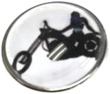Woman on Motorcycle Harley Davidson Motorcycle Mama 18MM - 20MM Snap Charm