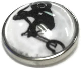 Woman on Motorcycle Harley Davidson Motorcycle Mama 18MM - 20MM Snap Charm