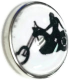 Woman on Motorcycle Harley Davidson Motorcycle Mama 18MM - 20MM Snap Charm