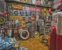 The Tin Wall Metal Garage Sign for Mancave Tool Rules Dont Even Look at Them