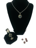 Hearts and Angels Fashion Snap Jewelry Necklace Bracelet Set Plus 11 Mini Charms Beautiful & Classy