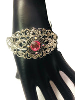 Pink Bliss Fashion Snap Jewelry Necklace Bracelet Set Plus 4 Charms Beautiful & Classy