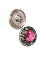 Pink Bliss Fashion Snap Jewelry Necklace Bracelet Set Plus 4 Charms Beautiful & Classy