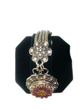 Modern Vintage Snap Jewelry Necklace Bracelet Set Plus 2 Reg and 2 Mini Size Charms