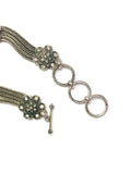 Modern Vintage Snap Jewelry Necklace Bracelet Set Plus 2 Reg and 2 Mini Size Charms