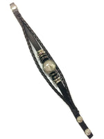 Mystic Fashion Snap Jewelry Brown Leather Bracelet Set With 2 Charms Modern And Classy