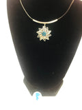 NFL Fashion Snap Jewelry Detroit Lions Logo Necklace Set With 2 Charms For Football Fans