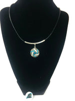 NFL Fashion Snap Jewelry Carolina Panthers Logo Necklace Set With 2 Charms For Football Fans