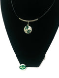 NFL Fashion Snap New York Jets Logo Necklace Set With 2 Charms For Football Fans