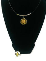NFL Fashion Snap New Orleans Saints Logo Necklace Set With 2 Charms For Football Fans