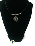 NFL Fashion Snap Jewelry Los Angeles Rams Logo Necklace Set With 2 Charms For Football Fans
