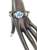 NFL Fashion Snap Los Angeles Rams Logo Leather Bracelet  With 2 Charms For Football Fans