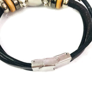 NFL Fashion Snap Jacksonville Jaguars Logo Leather Bracelet  With 2 Charms For Football Fans