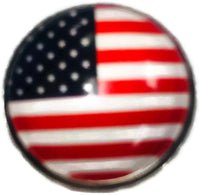 USA American Flag Mini Snap Jewelry 12MM Snap Charm
