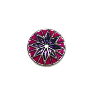 Pretty in Pink Sparkle Lot Of 4 Rhinestone Charms 18MM - 20MM Snap