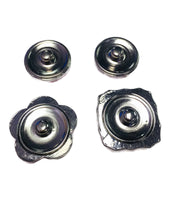Pretty in Pink Sparkle Lot Of 4 Rhinestone Charms 18MM - 20MM Snap