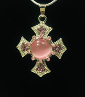 Pink Bliss Fashion Snap Jewelry Necklace Bracelet Set Plus 4 Charms Beautiful & Classy