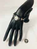 Peace and Diamonds Fashion Snap Jewelry Leather Bracelet Set With 2 Charms Modern And Classy