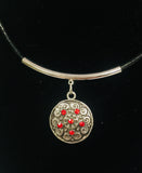 NFL Fashion Snap Jewelry Kansas City Chiefs Logo Necklace Set With 2 Charms For Football Fans