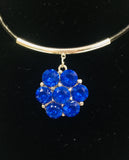 NFL Fashion Snap Jewelry New York Giants Logo Necklace Set With 2 Charms For Football Fans