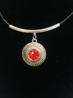NFL Fashion Snap Jewelry Atlanta Falcons Logo Necklace Set With 2 Charms For Football Fans