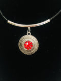 NFL Fashion Snap Jewelry Atlanta Falcons Logo Necklace Set With 2 Charms For Football Fans