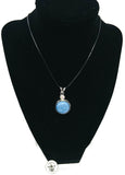 Proud Navy Family Snap on 18" Leather Rope Diamond Pendant Necklace W/ Extra 18MM - 20MM Snap Charm