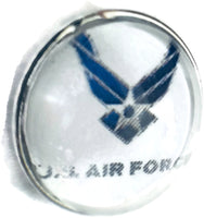 US Military Air Force Wings 18MM - 20MM Fashion Snap Jewelry Snap Charm