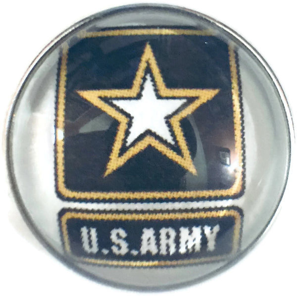 US Military ARMY 18MM - 20MM Fashion Snap Jewelry Snap Charm