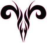 Aries Zodiac Tribal Art Horoscope Sign Symbol 18MM - 20MM Charm for Snap Jewelry