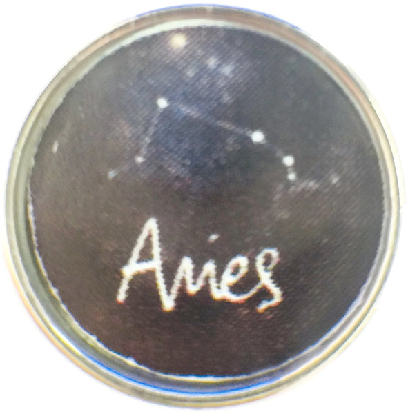 Aries Zodiac Star Constellation Cosmo Horoscope Symbol 18MM - 20MM Charm for Snap Jewelry