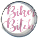 Pink Biker B*tch Harley Davidson Motorcycle Mama Cool 18MM - 20MM Fashion Snap Jewelry Charm