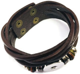 Brown Cuff DIY Leather Bracelet Multiple Colors Available for 18MM - 20MM Snap Jewelry Build Your Own Unique