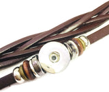 Brown Cuff DIY Leather Bracelet Multiple Colors Available for 18MM - 20MM Snap Jewelry Build Your Own Unique