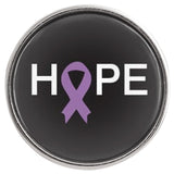 Cancer Purple Ribbon For Hope for All Cancer Types Fashion Snap Jewelry  Snap Charm